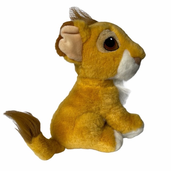 Vintage Disney Purring Simba Cub 10” Plush The Lion King Purrs 1993 Mattel - Picture 2 of 8